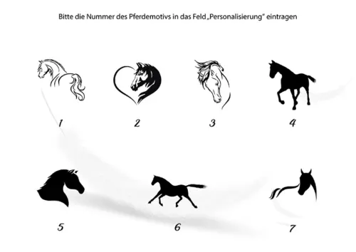 Sieben verschiedene Motive zur Auswahl für runde Teelichhalter Pferd, Erinnerungslichter, aus Buchenholz